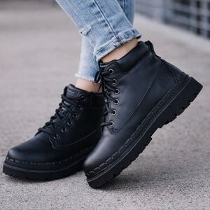 Skechers Work Jammers SR Black Leather Work Boots - Women's Size 7.5